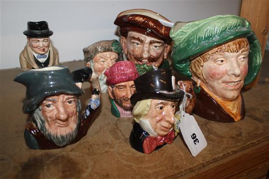 Collection of toby jugs